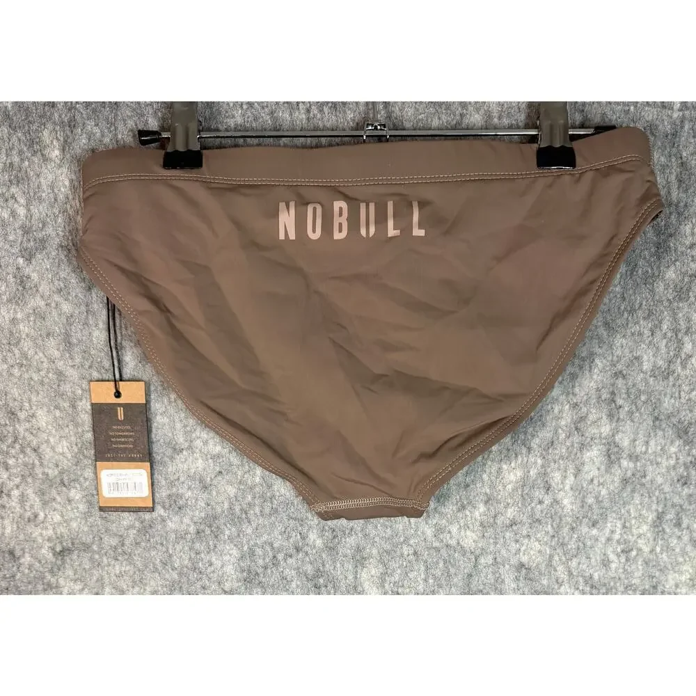 NEW NO BULL Womens Brown Swimsuit Bottom Medium